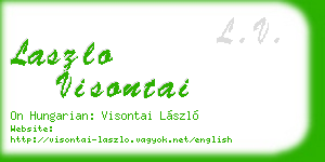 laszlo visontai business card