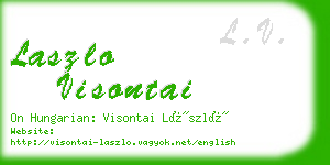 laszlo visontai business card